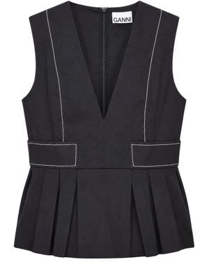Ganni Blouses - Black