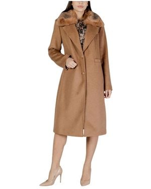 Guess Single-Breasted Coats - Brown