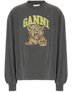 Ganni Sweatshirts - Gris