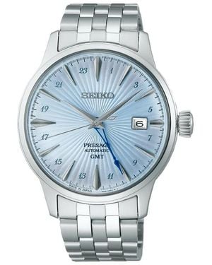 Seiko Presage Cocktail Time Skydiving Gmt - Blauw