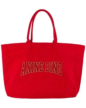Anine Bing Tote Bags - Rosso