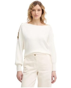 Guess Truien & Vesten ,Wit ,Leer Jamia Beaded Sleeve Sweater