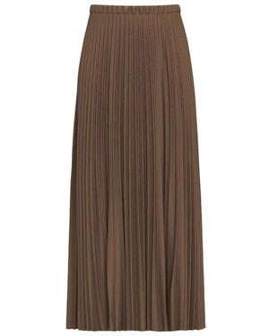 Marella Emmastrale Plissierter Midirock - Braun
