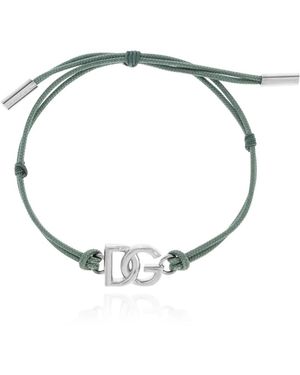 Dolce & Gabbana Verstellbares Armband Mit Logo - Mettallic