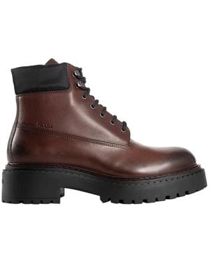Prada Lace-Up Boots - Marrón