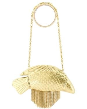 Cult Gaia Tassen ,Geel ,Polyester Neemo Clutch - Metallic