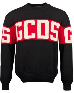 Gcds Round-Neck Knitwear - Rojo