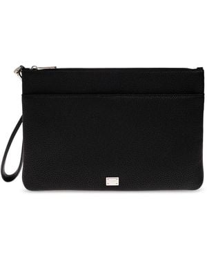 Dolce & Gabbana Calfskin Necessaire - Schwarz