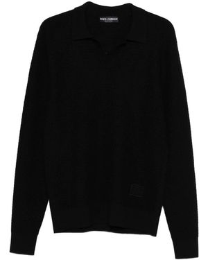 Dolce & Gabbana V-Neck Knitwear - Noir