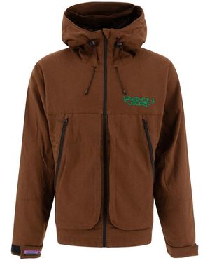 Rayon Vert W3W Braune Jacke Mit Kordelkapuze