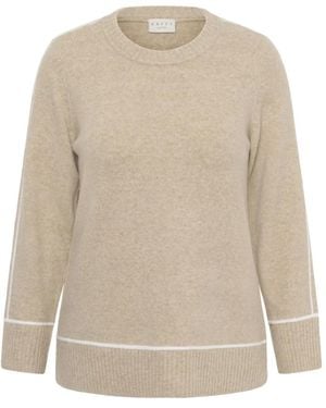 Kaffe Round-Neck Knitwear - Blanco