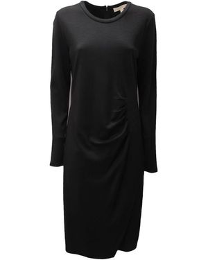 Michael Kors Ruched Jersey Dress - Black