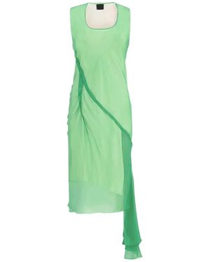 Givenchy Groene Zijden Jurk Met Ruches