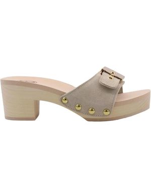 Scholl Heeled Mules - Wit
