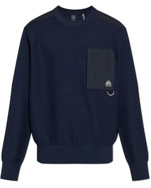 Moose Knuckles Round-Neck Knitwear - Azul