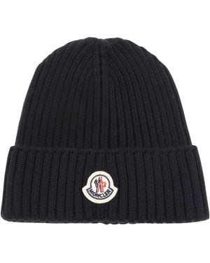 Moncler Accessoires ,Zwart ,Wol Muts