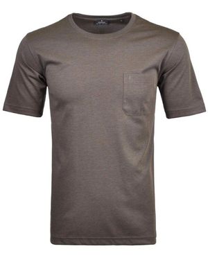RAGMAN Weich Gestricktes Rundhals T-Shirt - Grau