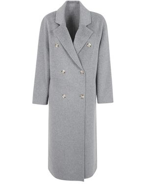 Loulou de Saison Irvin Double Breasted Coat - Grijs