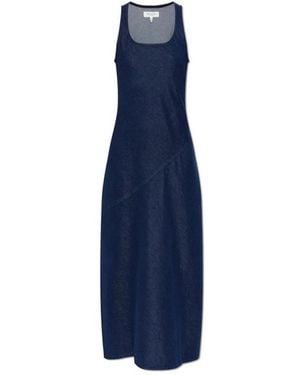 Rag & Bone Denim Turtleneck Kleid Mit Trägern - Blau