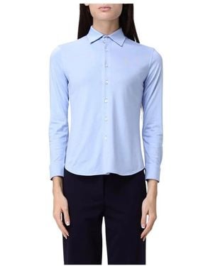 Circolo 1901 Overhemden ,Blauw ,Katoen Long Sleeve Shirt