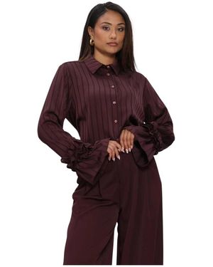 Nukus Amalia Bluse Gestreift - Rot