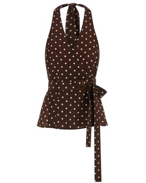 P.A.R.O.S.H. P.A.R.O..H. ,Tops ,Bruin ,Sbillo Silk Top