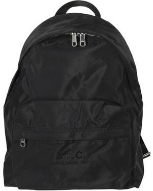 A.P.C. Backstage Small Backpack - Schwarz