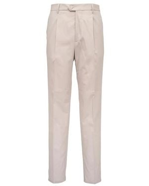 Brunello Cucinelli Pleated Broeken - Naturel