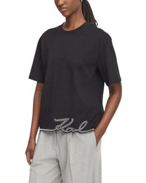 KARL LAGERFELD Tops ,Zwart ,Katoen Ikon T-Shirt