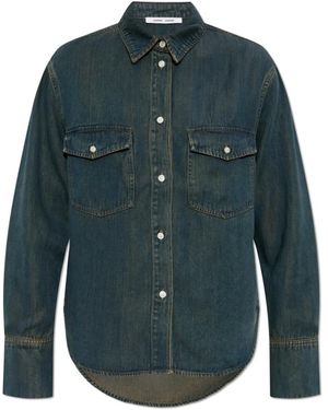 Samsøe & Samsøe Denim Shirts - Blauw