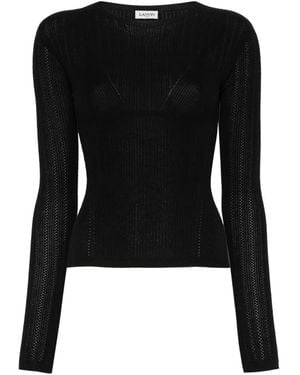 Lanvin Long Sleeve Tops - Black