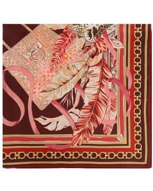 Ferragamo Silky Scarves - Rouge
