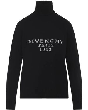 Givenchy Schwarzer Pullover Aw25 Stilvolles Schichten