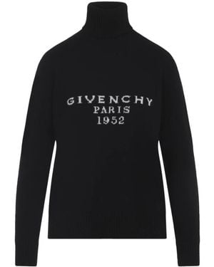 Givenchy Zwarte Sweater Aw25 Stijlvolle Laagjes