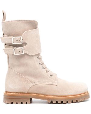 Kiton Wildleder mid-calf schnürstiefel - Natur
