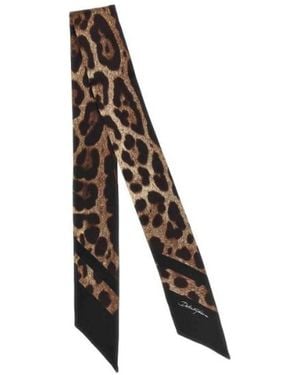 Dolce & Gabbana Silk Scarves - Black