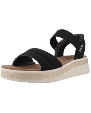 Skechers Schoenen ,Zwart ,Jute Slip-Ins: Bobs Sun Ray