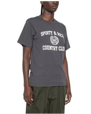 Sporty & Rich T-Shirts - Grey
