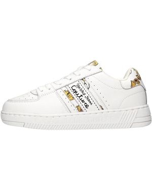 Versace Jeans Couture Schoenen ,Wit ,Leer Sneakers