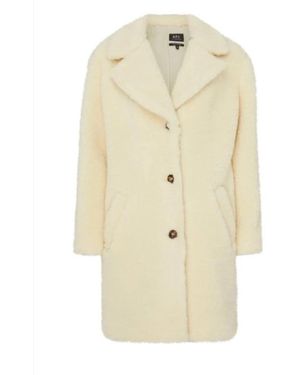 A.P.C. Single-Breasted Coats - Naturel