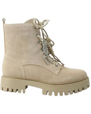 Guess Lace-Up Boots - Neutre