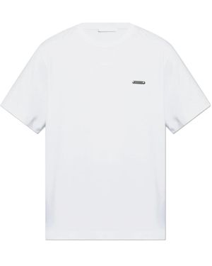 Helmut Lang T-shirt con applicazione del logo - Bianco