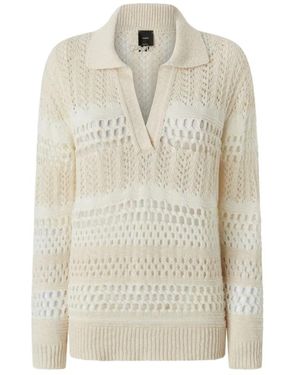 Pinko V-Neck Knitwear - Bianco