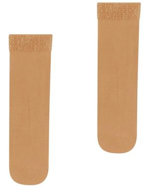 Wolford Liquid Metal Sokken - Wit