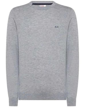 Sun 68 Round-Neck Knitwear - Gris