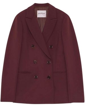 Ottod'Ame Dubbelrijige Blazer - Paars
