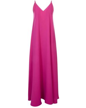 Gianluca Capannolo Kleedjes ,Paars ,Rosie Slip Maxi Dress - Roze