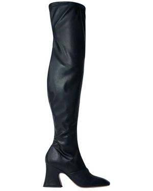 Chloé Glattleder Blockabsatz Stiefel - Schwarz
