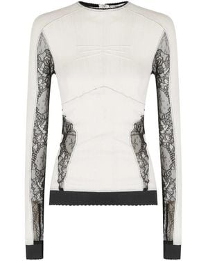 The Attico Tops ,Wit ,Long Sleeve Tops - Grijs