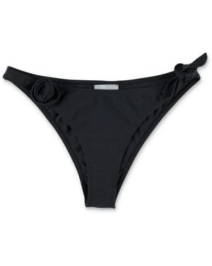 Coperni Badmode ,Zwart ,Tweed Bloemen Bikini Broekje